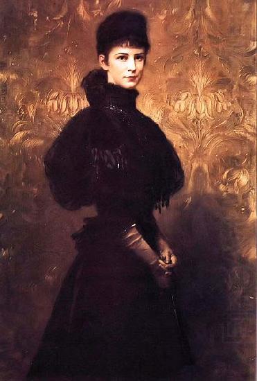 Portrait of Queen Elizabeth, Gyula Benczur